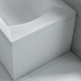 Lifestyle image of the Carron 900mm x 570mm Carronite End Bath Panel